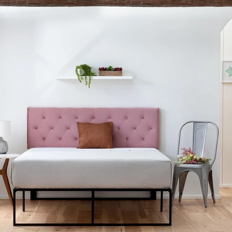 Brookside Adjustable Velvet and Metal Contemporary Platform Bed
