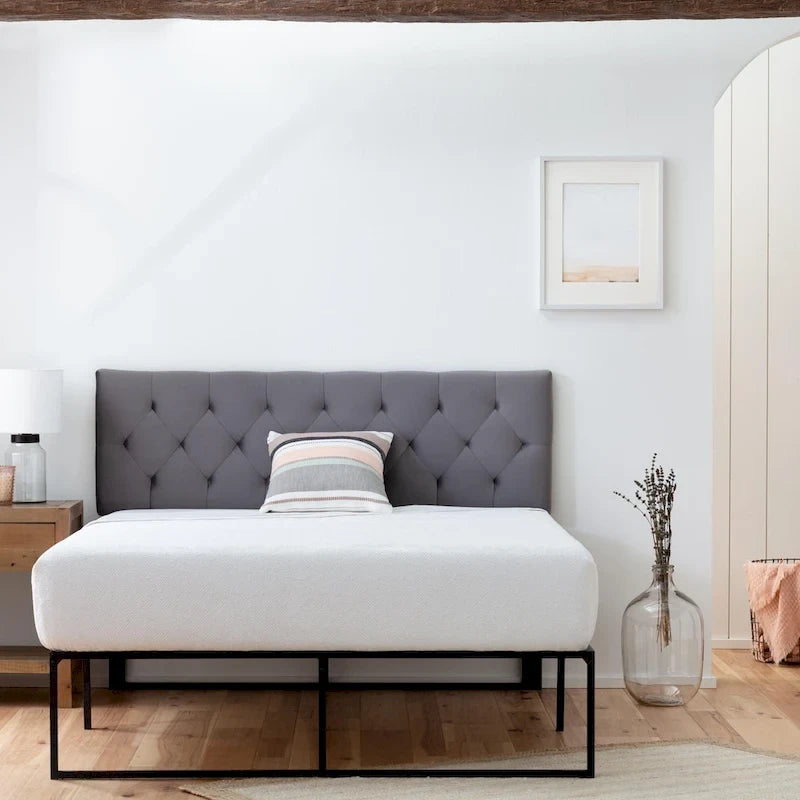 Brookside Adjustable Velvet and Metal Contemporary Platform Bed