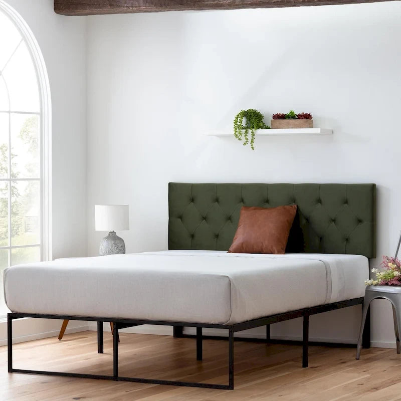Brookside Adjustable Velvet and Metal Contemporary Platform Bed