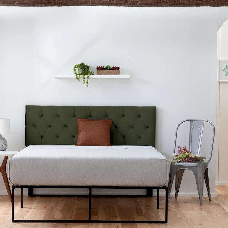 Brookside Adjustable Velvet and Metal Contemporary Platform Bed