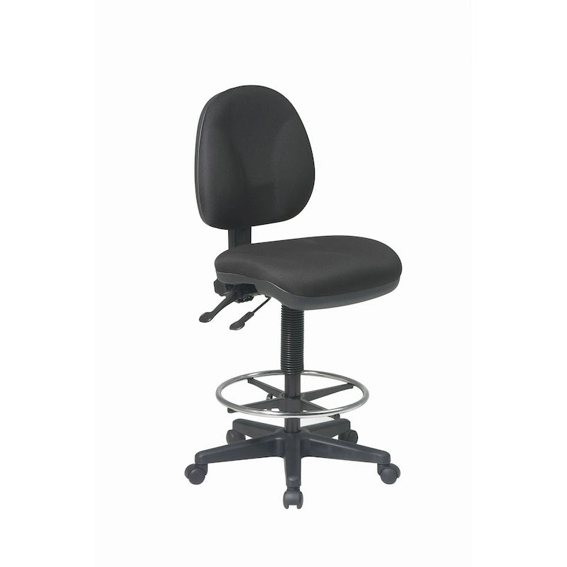 Ergonomic Drafting Chair with Dual Wheel Carpet Casters