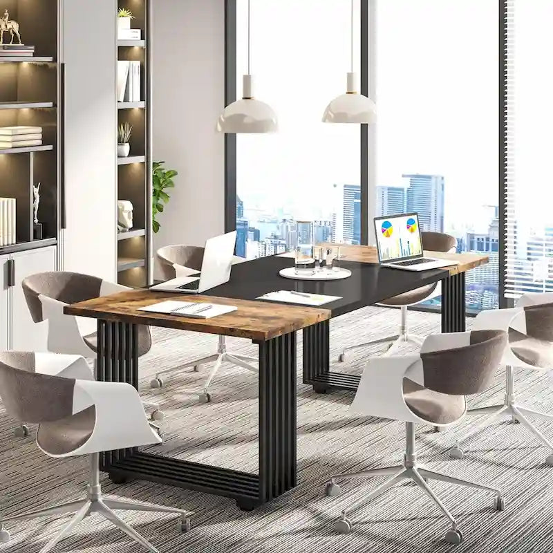 70.9 Modern Home Office Desk, Computer Executive Desk