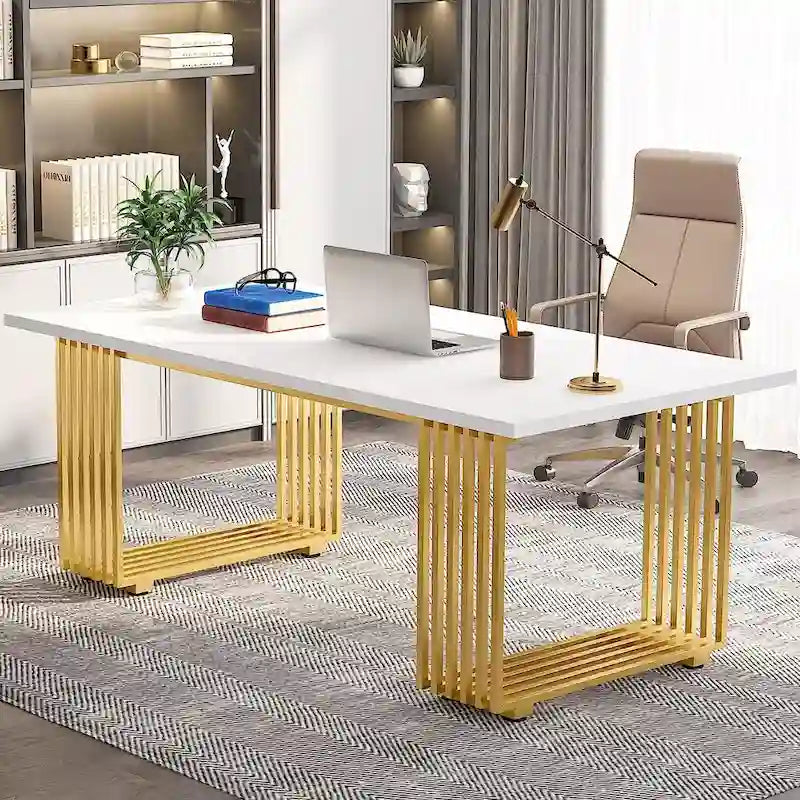70.9 Modern Home Office Desk, Computer Executive Desk