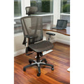 ErgoMax Office Fully Meshed Ergonomic Height Adjustable Brown Office Chair w/Armrests & Headrest, 52 Inch Max Height