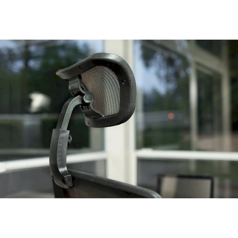 ErgoMax Office Fully Meshed Ergonomic Height Adjustable Brown Office Chair w/Armrests & Headrest, 52 Inch Max Height