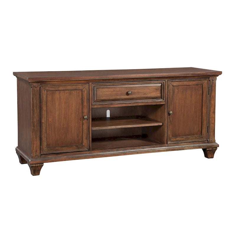 Harbor Point Rustic Cherry 66-inch TV Console - 66-Inch Wide