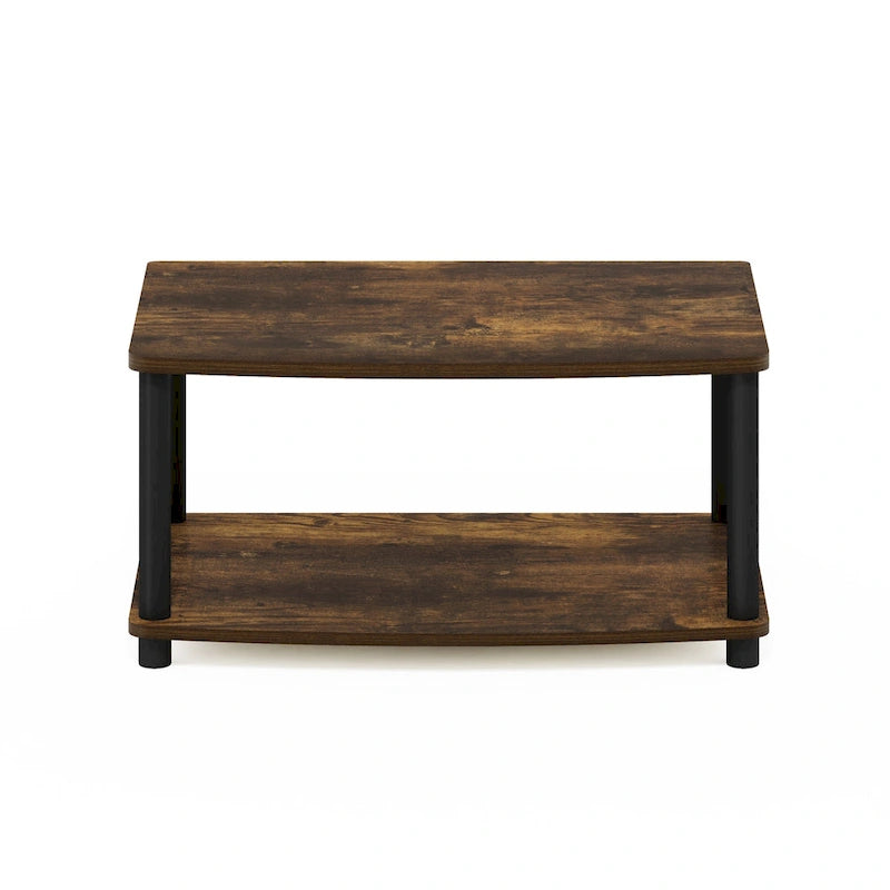 Furinno Turn-N-Tube No Tools 2-Tier Elevated TV Stands