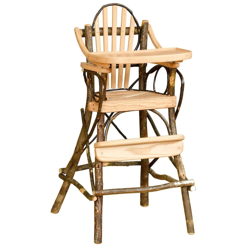 Hickory Log High Chair