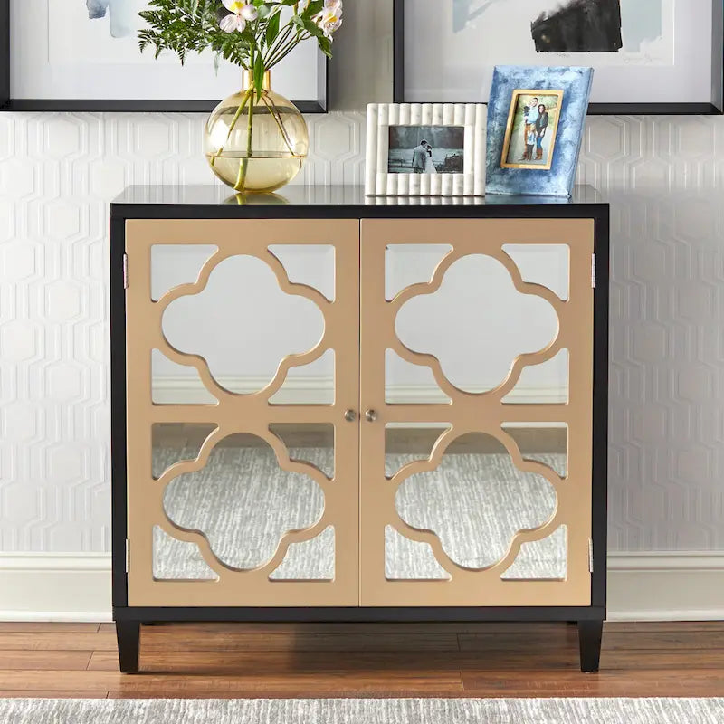 Lifestorey Broadway Mirrored Double Door Cabinet