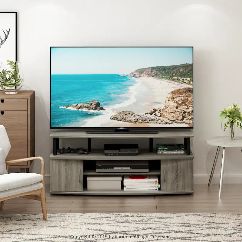 Furinno JAYA Large Entertainment Center Hold up to 55-IN TV