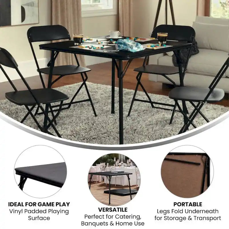 Foldable Vinyl Card Table