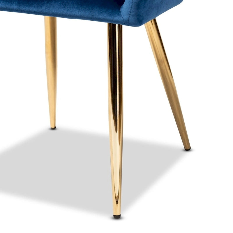 Germaine Glam and Luxe Upholstered 2-Piece Dining Chair Set