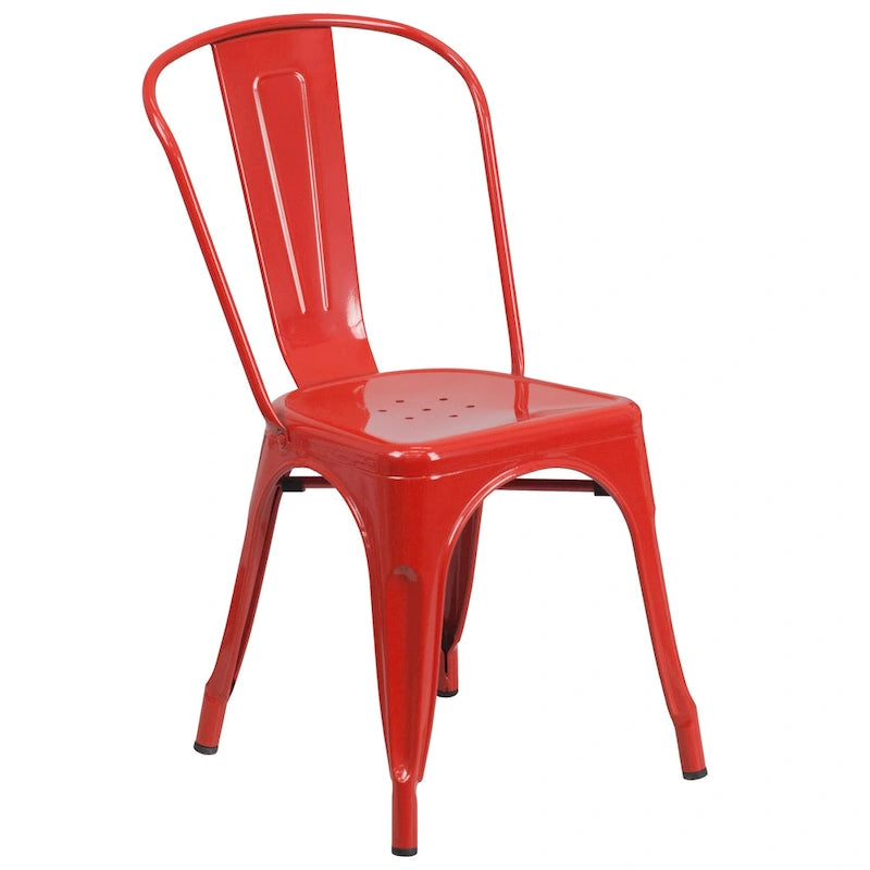 30-inch Round Metal Indoor-Outdoor Table Set