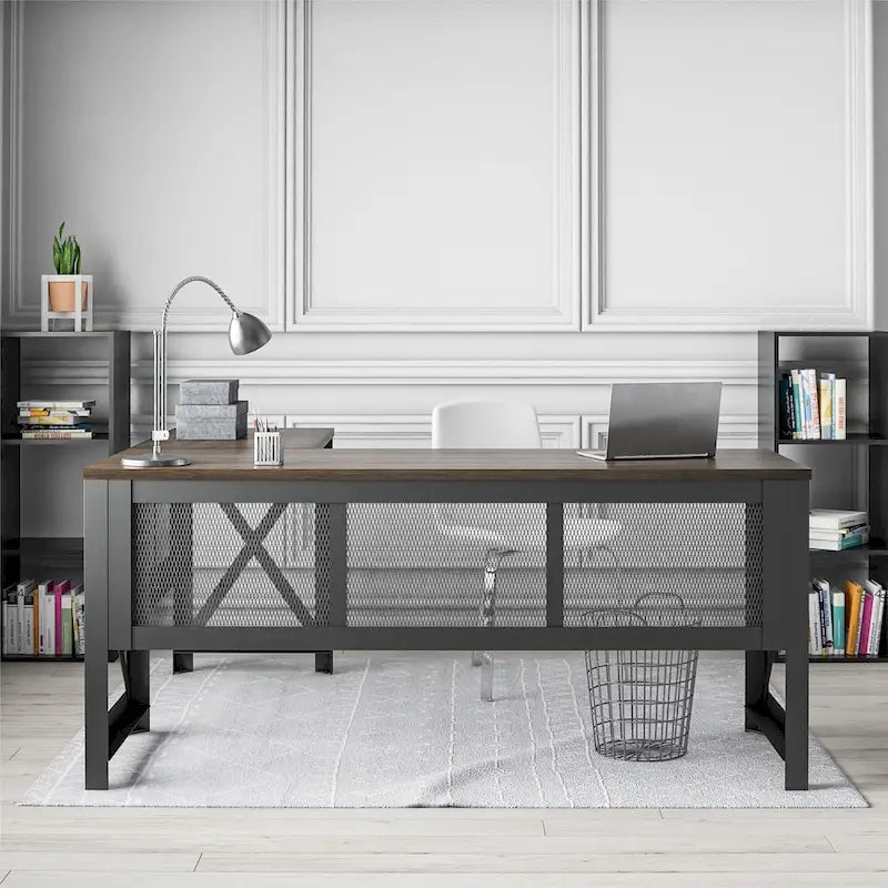 Avenue Greene Leighton L Desk with Lift Top