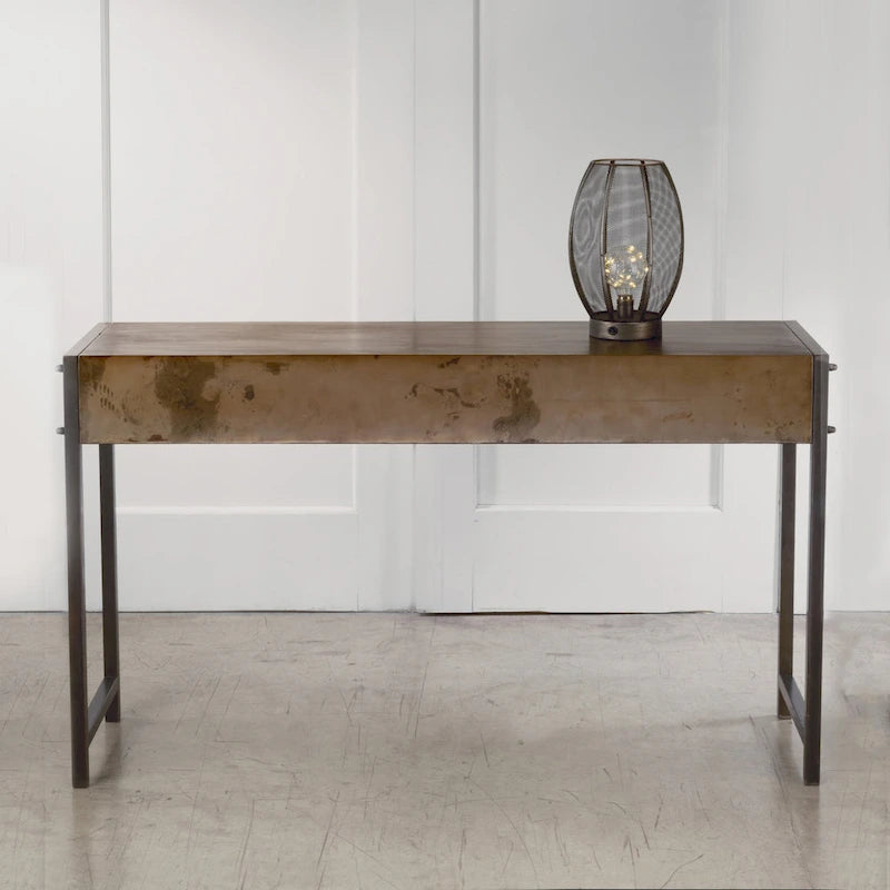Carbon Loft Rehr Bronze Metal Console Table