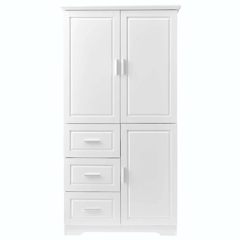 Bathroom Storage Cabinet with Drawers and Adjustable Shelf