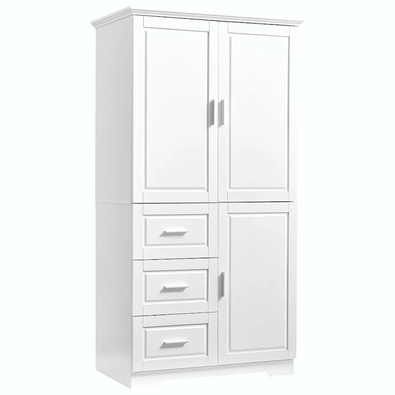 Bathroom Storage Cabinet with Drawers and Adjustable Shelf