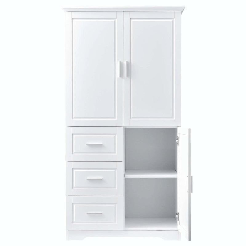 Bathroom Storage Cabinet with Drawers and Adjustable Shelf