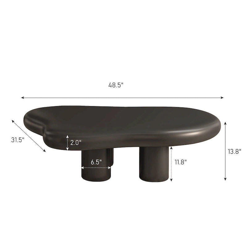 48.5 Modern Cloud Shape 4 Legs Coffee Table