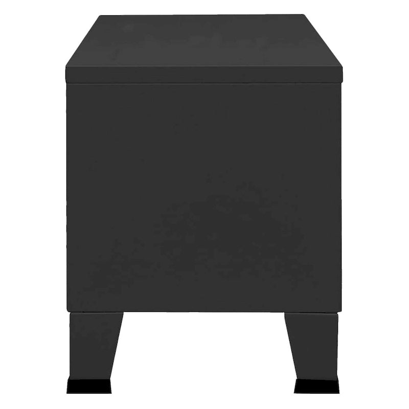 vidaXL TV Stand TV Console Sideboard TV Unit Home Media Unit Cupboard Metal - 41.3 x 13.8 x 16.5