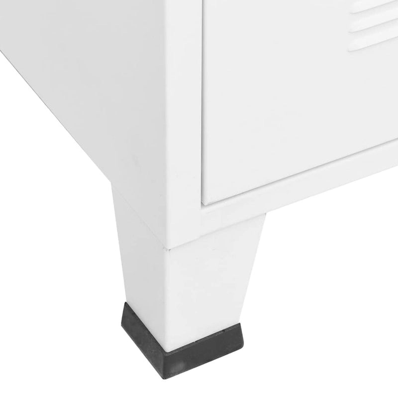 vidaXL TV Stand TV Console Sideboard TV Unit Home Media Unit Cupboard Metal - 41.3 x 13.8 x 16.5