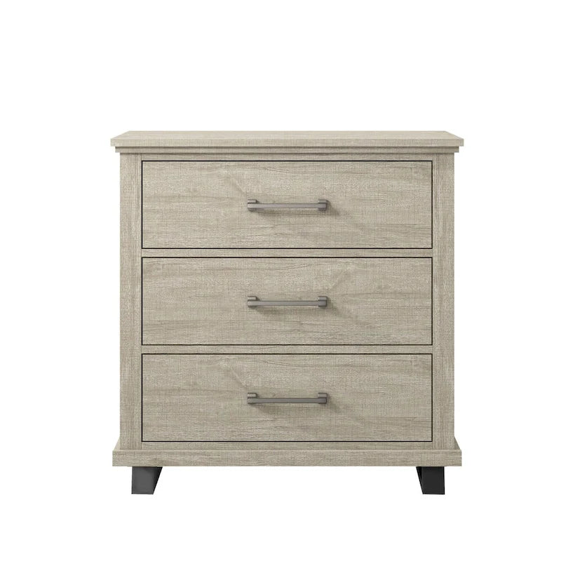 Farmhouse 3-Piece Bedroom Set - 2 Nightstand and 1 Dresser