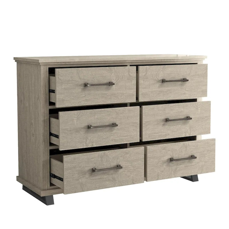 Farmhouse 3-Piece Bedroom Set - 2 Nightstand and 1 Dresser