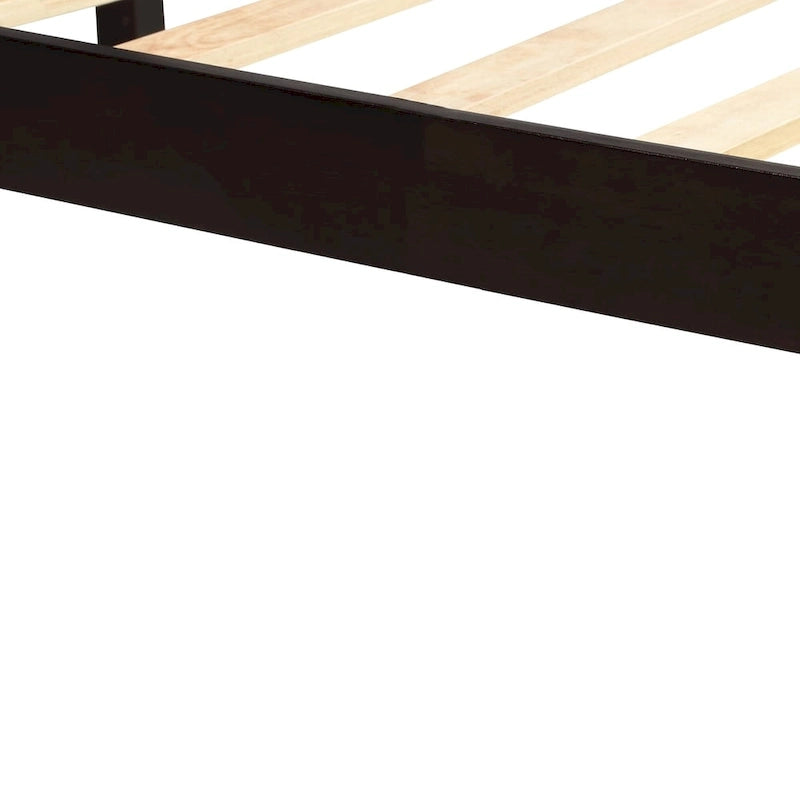 Platform Bed Frame with Headboard, Wood Slat Support, No Box Spring Needed