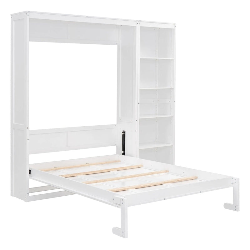 Merax Murphy Bed Wall Bed with Shelves
