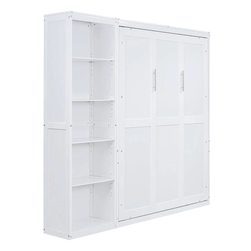 Merax Murphy Bed Wall Bed with Shelves