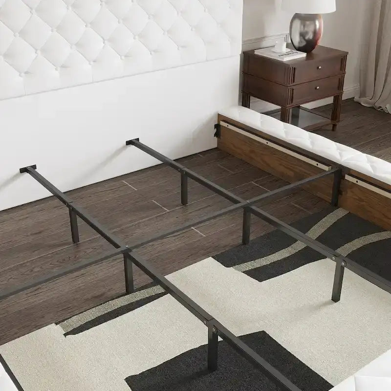 Queen/King Designer Bed Frame with LED Ambiance Lighting PU Leather
