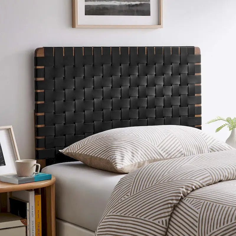 Sparta Twin/Full/Queen/King Vegan Leather Weave Headboard