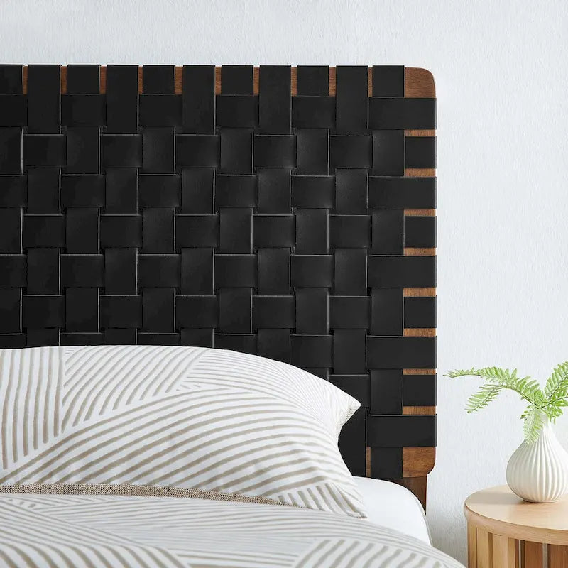 Sparta Twin/Full/Queen/King Vegan Leather Weave Headboard