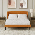 Gerald Upholstered Traditional Wingback Platform Bed By HULALA HOME
