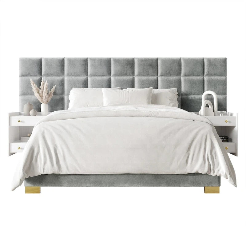 CraftPorch Mid-Century Modern Wall Panel Bedroom Set