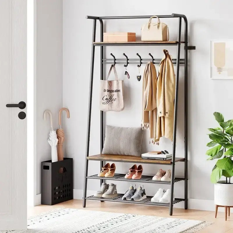 Simple hallway rack