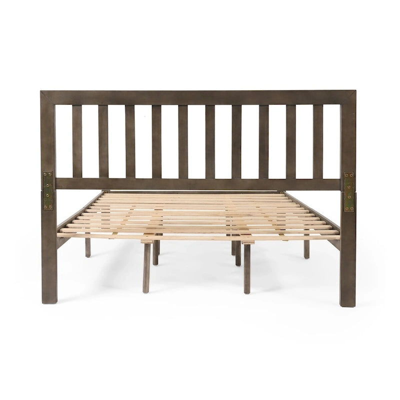 Acacia Wood Queen Size Platform Bed
