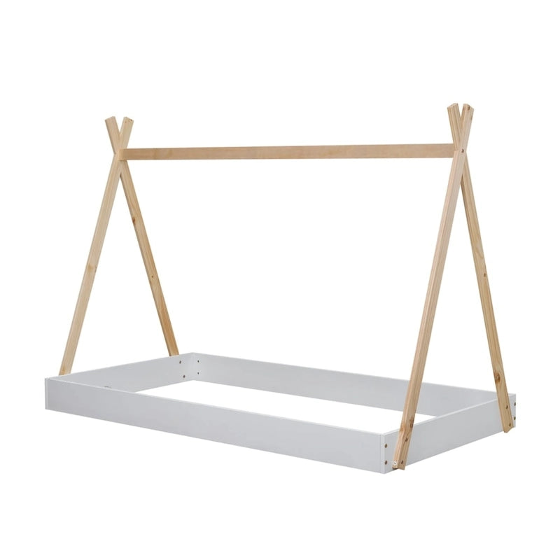Tent Floor Bed with Triangle Structure