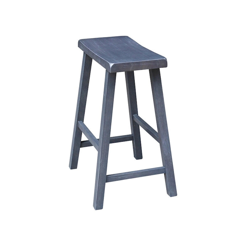 Saddle Seat Counter Height Stool - 24 in. Seat Height
