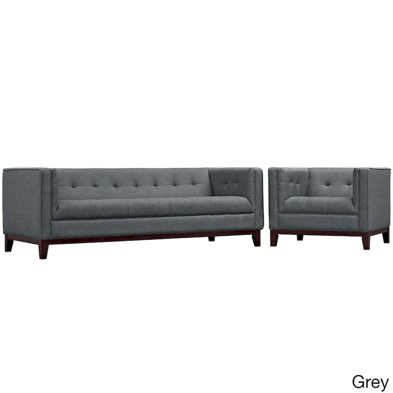 Serve Tufted 2-Piece Living Room Furniture Set