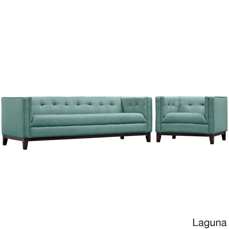Serve Tufted 2-Piece Living Room Furniture Set