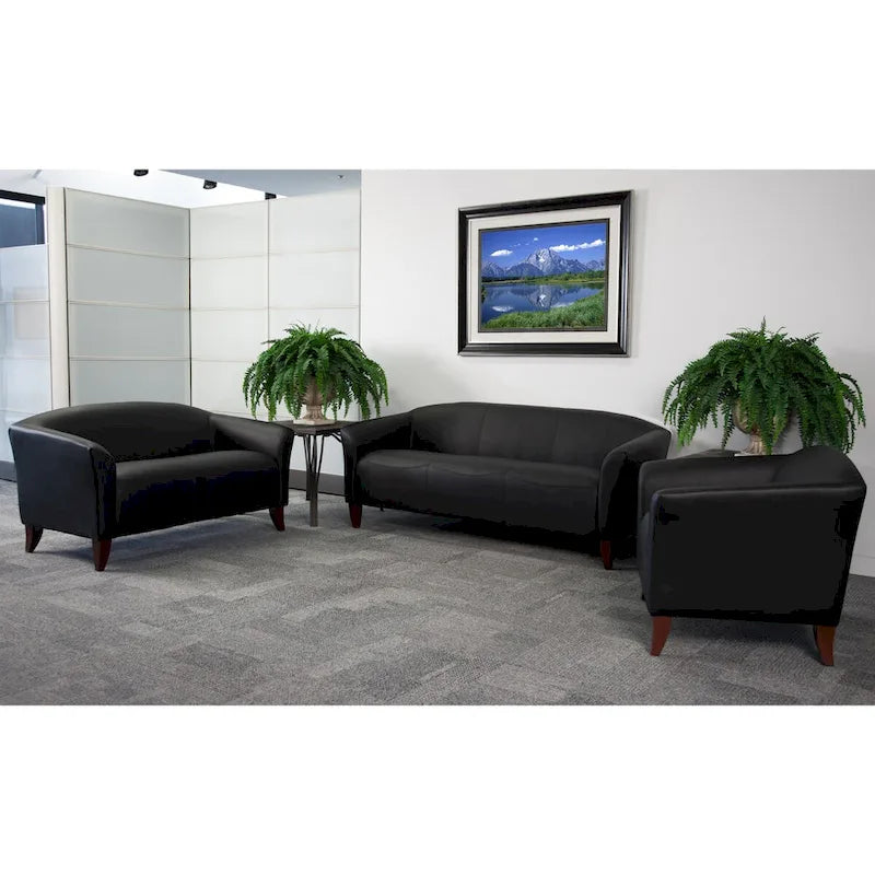 Reception Set with Wood Feet - 33.5 - 72.75W x 29 - 31D x 29H - 33.5 - 72.75W x 29 - 31D x 29H