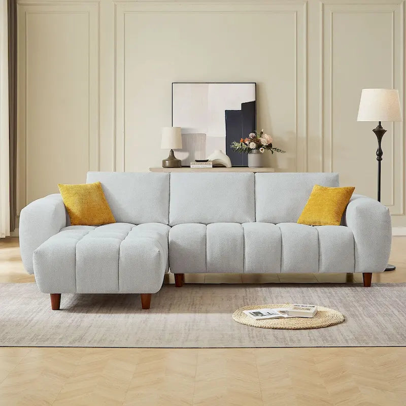 Convertible L Shaped Sectional Sofa Couch for Living Room and Office