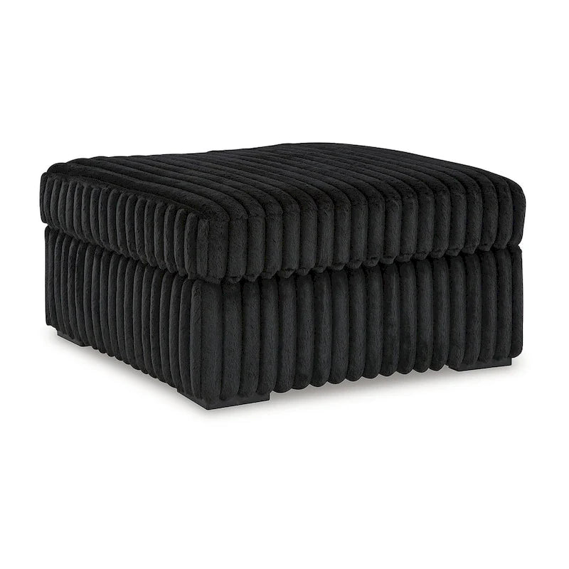 Signature Design by Ashley Midnight-Madness Black Oversized Accent Ottoman
