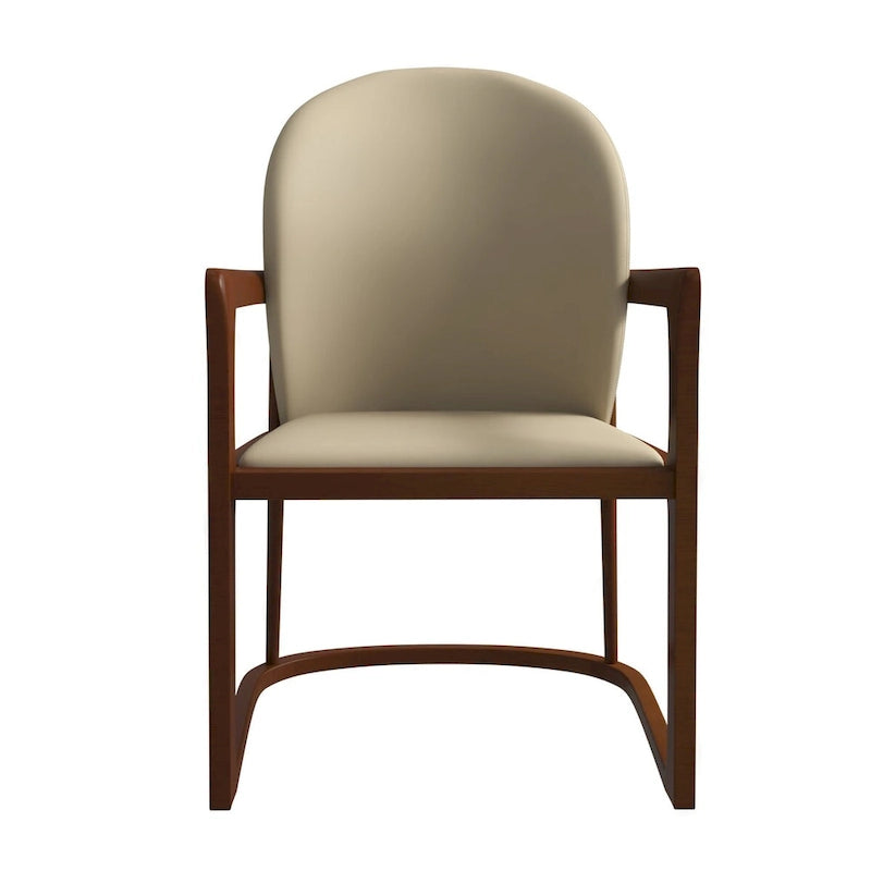 Modern Dining Chair in Upholstered Leather Svelta Series by LeisureMod