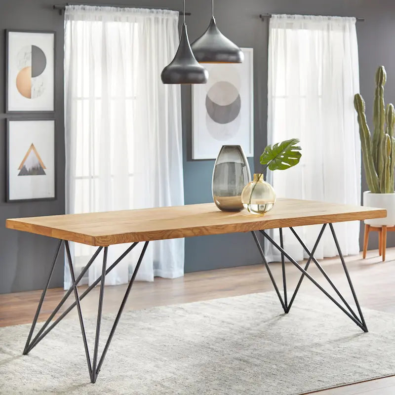 Lifestorey Phyllis Solid Wood Dining Table
