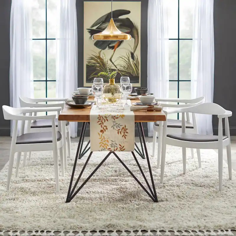 Lifestorey Phyllis Solid Wood Dining Table