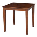 The Gray Barn Cattail Abode Espresso-finished Wood Table with Shaker Legs - Espresso
