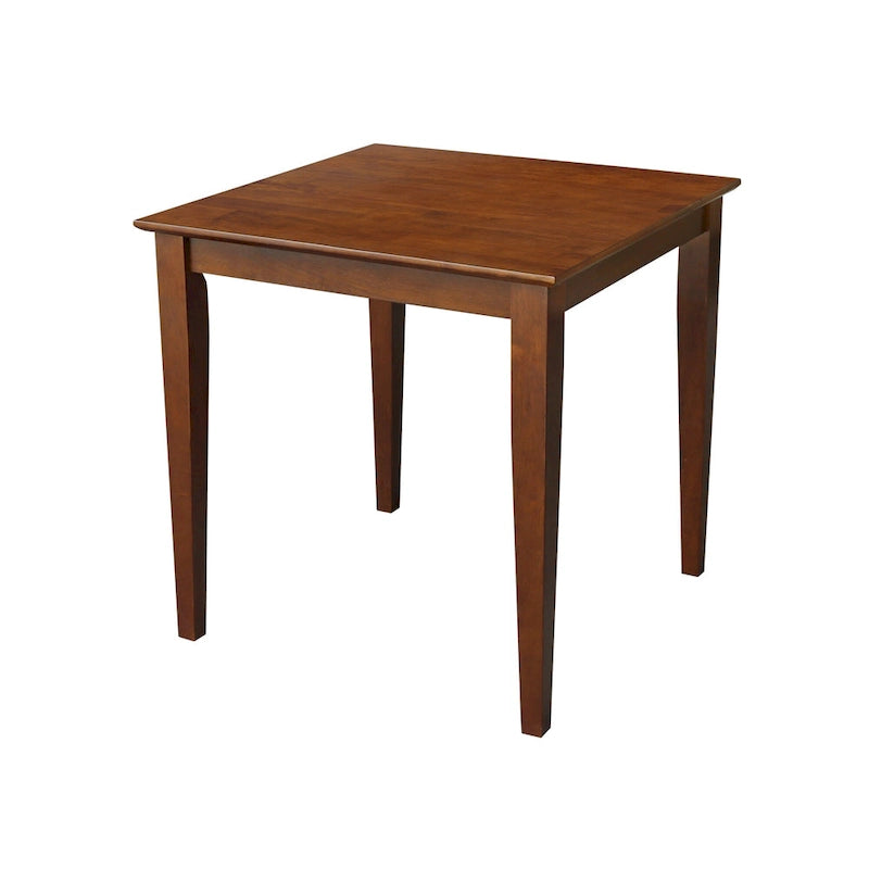 The Gray Barn Cattail Abode Espresso-finished Wood Table with Shaker Legs - Espresso