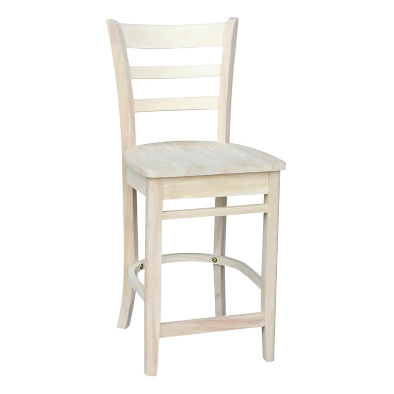 30 in Solid Wood Round Top Counter Height Dining Table with 2 Stools